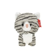 Maskottchen Teddy Pets, Getigerte Katze, grau