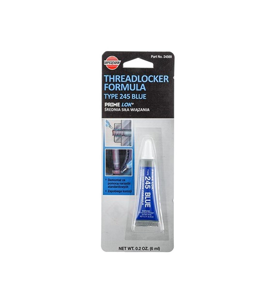 THREADLOCK Anaerobic threadlocker adhesive - medium strength, blue, 6 ml
