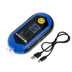 MICHELIN Digital 10.3 BAR tire pressure gauge with tire tread gauge and LED flashlight, rechargeable