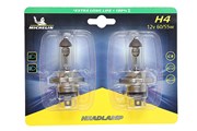 Ampoule MICHELIN H4 12V 60/55W P43T Extra Long Life +130% Double Pack