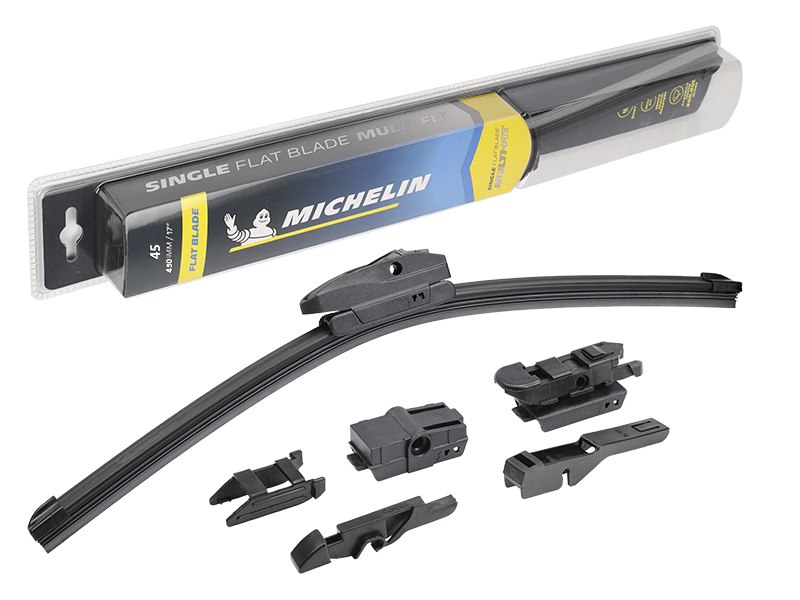 Balai d'essuie-glace MICHELIN Single Flat Blade Multi Fit 450 mm / 18 