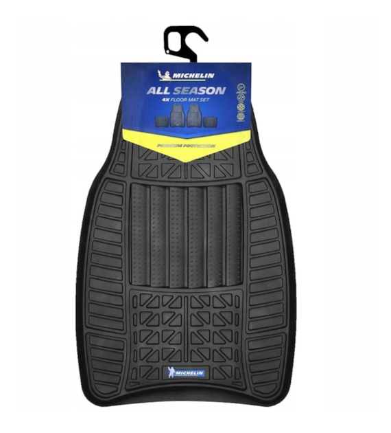 MICHELIN Dywaniki gumowe, przód + tył, 4 szt.