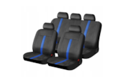 MICHELIN Autositzbezüge, schwarz und blau, 9 tlg