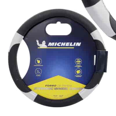 MICHELIN Pokrowiec na kierownicę  M  36,8-39,4 cm, czarno-szary