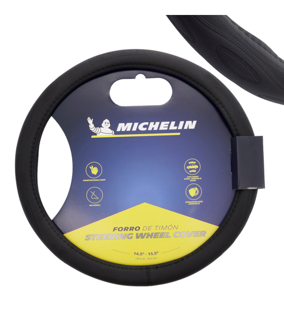 MICHELIN Pokrowiec na kierownicę  M  36,8-39,4 cm, czarny