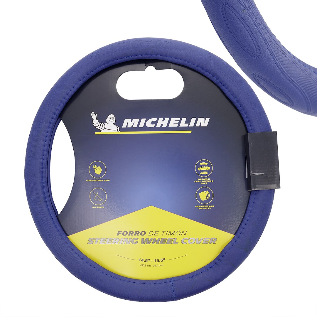 MICHELIN Steering wheel cover "M" 36,8-39,4 cm, blue
