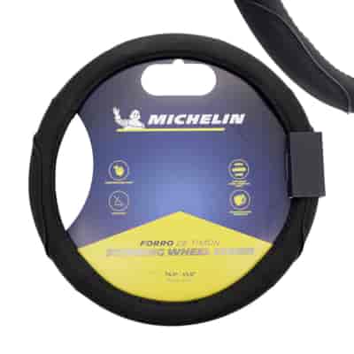 MICHELIN Pokrowiec na kierownicę  M  36,8-39,4 cm, czarny