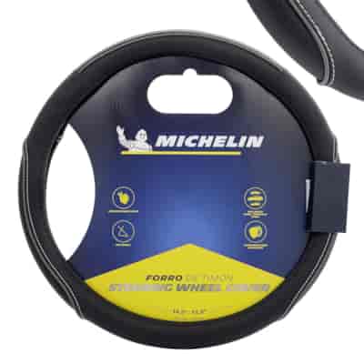 MICHELIN Pokrowiec na kierownicę  M  36,8-39,4 cm, czarno-szary