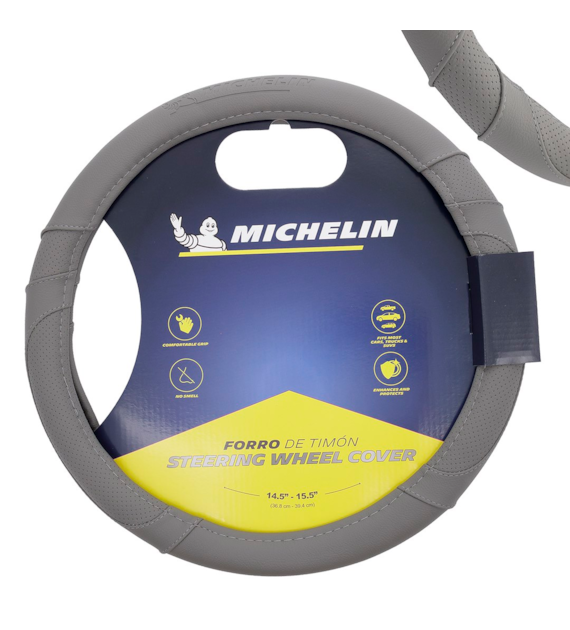 MICHELIN Pokrowiec na kierownicę  M  36,8-39,4 cm, szary