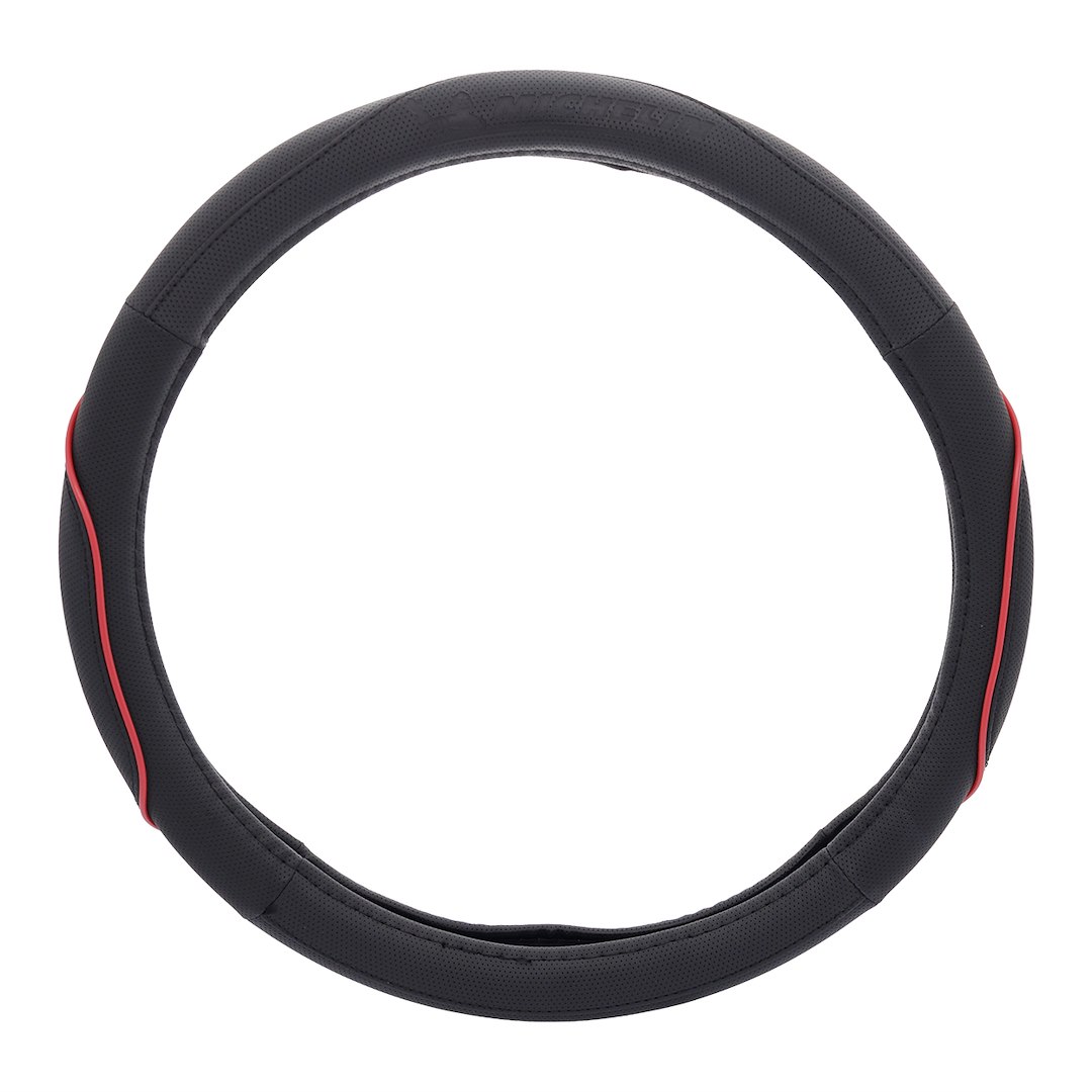 MICHELIN Steering wheel cover "M" 36,8-39,4 cm, black and red
