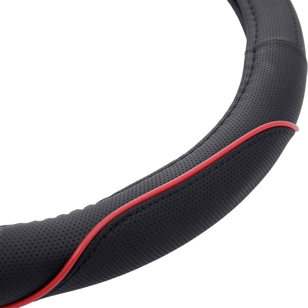 MICHELIN Steering wheel cover "M" 36,8-39,4 cm, black and red