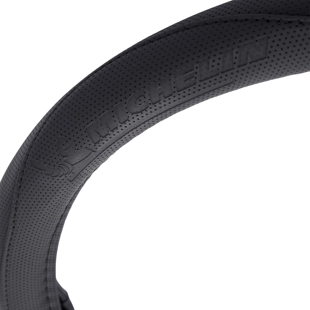 MICHELIN Steering wheel cover "M" 36,8-39,4 cm, black and red